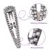 6 Pieces Rhinestone Hair Clips - Snap Barrettes for Women & Girls - Wedding Hair Accessories in Black, Silver, Gold - Buy Online on GoSupps.com