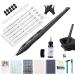 Tattoo Kit Tattoo Pen Kit Poke a Stick Tattoo Hand Tool Kit with Ink 10 PCS Needles black kit-1