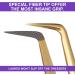 Fiber Tip Lash Tweezers - 4 Pcs Professional Eyelash Extension Kit for Precision Volume Lashes - 90 45 Boot Volume - Black - Buy Online on GoSupps.com