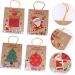 KOMBIUDA Xmas Treat Bags 1 Set 12 Pcs Christmas Tote Bag Candy Bags Wrapping Bags Packing Bag Paper Bag Kraft Paper 27X21X11CM Assorted Color - Buy Online on GoSupps.com