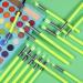 Docolor Eye Makeup Brushes Set - 15pcs Professional Brushes for Eyeshadow, Concealer, Eyebrow, Eyelash, and Eye Liners - Neon Green - Buy Online on GoSupps.com