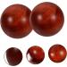 Buifulsic 2-St Wooden Ball Massage Balls - Acupuncture & Fitness Gym Handcrafted Mahogany & Bamboo 5x5cm - Buy Online on GoSupps.com