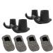 Walker Ski Glides for1 1/8 Inch Tubes Heavy Duty Durable Coaster Cap Gliders for Medical Folding Walker Provides Safety Stability 4 Slides and 4 Smooth Sock Pad Covers