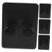 Combined 4 pieces of suction door hooks for shower hooks for the wall Razor For Men Hooks Hook for Shower Razing Razor Saditor Razor holder No punches ABS MAN DEPS 7.50x5.50x3.00cm black