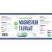 Magnesium Taurate 2000mg per serving 120 Vegetable Capsules Certificate of Analysis from AGROLAB Germany very powerful gluten and GMO free - Buy Online on GoSupps.com