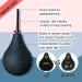 Black Silicone Enema Ball Set - 7.9 oz with 23.6" Hose & 4 Nozzles | Portable Cleaning for Men & Women - Fits Most Shower Systems - International Shipping Available - Buy Online on GoSupps.com