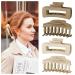 Amazer Hair Clips for Thick Hair - 4 Pack Neutral Colors Matte Hair Claw Clips with 2 Hair Scrunchies - Natural Yellow & Light Brown - Buy Online on GoSupps.com