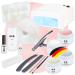 ND24 NAILDESIGN-Geln gel Starter Set Basic with UV Plip Gel Age French gel sealing gel sealing gel UV lamp & accessories-16-piece complete set for beginners-UV Gel Made in Germany & Vegan