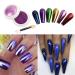Bishengyf 6-Piece Chrome Nail Powder Set | Metallic Glitter Pigments for Stunning Nail Art & Designs | Fluorescence Series - Buy Online on GoSupps.com