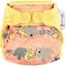 Close Parent - Eco-Friendly Bamboo Nappy Wrap in Pink Cheetah APLIX Waterproof Birth to Potty Fit - 0-36 Months