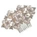 Ipetboom Hair Comb Bride Hair Clip Girls Hair Clips Bridal Hair Flower Headpiece Wedding Headband Rhinestone Hair Clip Decor Hair Accessories for Women Wig Metal Alloy Bridesmaid