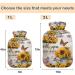 Shop Naanle Wood Butterfly Sunflower Hot Water Bottle - 1L Hand & Foot Warmer for Pain Relief | Transparent Cover & Heat Therapy - Buy Online on GoSupps.com