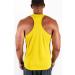 DEVOPS Men's Y-Back Dri Fit Muscle Gym Tank Top 3 Pack - Large (Charcoal/Red/Yellow) - Buy Online on GoSupps.com