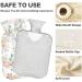 Naanle Paisley Flower Hot Water Bottle 2L Transparent Heat Bottle for Bed Hand & Foot Warmer Pain Relief & Cold Therapy | International Shipping - Buy Online on GoSupps.com