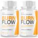 (2 Pack) Burn Flow Capsules Official BurnFlow Support Pills with All Natural Ingredients Advanced Formula Supplement for Overall Health & Wellness with Max Strength Premium Vitamins (120 Capsules)