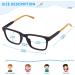 MEETSUN Kids Blue Light Blocking Glasses 2 Pack - Ages 7-12, Anti-Eyestrain, Computer Gaming TV Glasses for Boys Girls - Matte Black + Transparent Brown - Buy Online on GoSupps.com