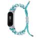 Replacement Bands Compatible with Xiaomi Mi Band 3 KangPlus Women Girl Stylish Replacement Wristband Breathable Adjustable Handmade Faux Pearl Strap for Xiaomi Mi Band 3 - Blue