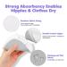Organic Bamboo Nursing Breast Pads - 14 Pack for Breastfeeding and Maternity | Reusable, Washable, Soft & Natural | Large Nipple Pads for New Moms - Multicolor Set with Laundry Bag - Buy Online on GoSupps.com