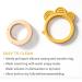 Natural Wood & Silicone Butterfly Baby Teether 3M+ - Vanilla Cream - Buy Online on GoSupps.com