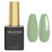 MEGIOR Eucalyptus Green Gel Nail Polish 15ml Green Gel Polish 1PCS Soak Off UV LED Nail Gel Polish for Nail Art Manicure Salon DIY Home for Women Girls Nails