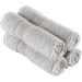 4-Piece Ivory Lace Cream Washcloth Set - Quick-Dry & Highly Absorbent Flannel Face Cloths - Buy Online on GoSupps.com