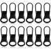 Ouligay 12-Piece Metal Zipper Pull Tabs for Jackets Jeans Luggage | Removable Replacement Zippers - Buy Online on GoSupps.com