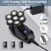 Buy 7D Electric Razor for Men - 5 in 1 Waterproof Bald Head Shaver with LED Display | Best Grooming Kit for a Perfect Shave - Buy Online on GoSupps.com