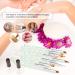 10pcs Nail Art Brush Set - Flat Line UV Gel & Acrylic Painting Tools for Manicure - Buy Online on GoSupps.com