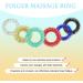 Dalaetus 31 Acupressure Rings with Cord Bag | Stress Relief Massage Rings for Adults & Teens | Noiseless Sensory Finger Toys - Buy Online on GoSupps.com
