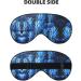 Blue Pineapple Print Soft Eye Mask | Sleep Mask for Women & Men | Travel Sleep Eye Mask - Buy Online on GoSupps.com