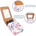 Buy Cherry Blossom & Blue Bird Leather Lipstick Case | Mini Lip Gloss Organizer with Mirror - International Shipping Available - Buy Online on GoSupps.com