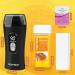 Honey Wax Roll-On Waxing Kit with Warmer, 2 Cartridges, 100 Wax Strips - Black | Hair Removal for Sensitive Skin - Buy Online on GoSupps.com
