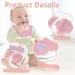 Baby Milk Powder Dispenser with Bib, 400ML Portable Formula Pot for Travel - Pink - Buy Online on GoSupps.com