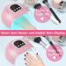 54W LED Nail Lamp Professional Dryer with Timer/Sensor/LCD - Portable & Suitable for Fingernails/Toenails - Home & Salon - Buy Online on GoSupps.com