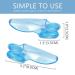 Bunion Cushion Protector 1 Pair - Toe Separator Gel Pads for Foot Pain Relief - Self Pedicure Corns Treatment - Blue, One Size - Buy Online on GoSupps.com