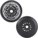 AOWISH 76mm Caster Board Wheels 90A (2-Pack) - Replacement Wheels for Waveboard, Skateboard, and Casterboard - Black - Buy Online on GoSupps.com