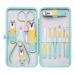 Nail Clippers Set 7-18pcs/set Nail Cutter Set Stainless Steel Nail Clippers Set with Folding Bag Manicure Kits Scissors Makeup Beauty Tool Nail Care kit(7 pcs)