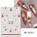 Christmas Nail Stickers 12 Sheets Self-Adhesive Nail Decal Cute Snowflake Elk Winter Nail Art Decoration Design Supplies - Buy Online on GoSupps.com
