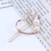 Aneneiceera Love Hair Clip Gold Crystal Hair Barrette One word Clip Hollow Out Heart Hair Pin Pearl Headpieces Decorative Hair Pins Headwear Bride Hair Accessories for Women and Girls(Love) - Buy Online on GoSupps.com