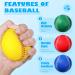 Jerify 12 Pack Foam Training Baseballs - 9 Inch Soft Baseballs for Kids and Teenagers - Practice Balls in Red, Blue, Green, Yellow - Buy Online on GoSupps.com