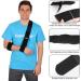 SupreGear Adjustable Arm Sling - Lightweight Shoulder Immobilizer for Comfort & Support - 71 inch (Black) - Buy Online on GoSupps.com