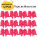 CEELGON 8 Large Pink Cheer Bows Ponytail Holders - Set of 12 | Grosgrain Ribbon Hair Ties for Teens, Women, Girls | Ideal for Cheerleaders and Sports - Buy Online on GoSupps.com
