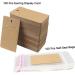Luckkyme 100 Set Kraft Paper Earring Display Cards with Self-Adhesive Bags - Perfect for DIY Ear Studs and Earrings - Buy Online on GoSupps.com