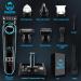 MACHO 5 in 1 Grooming Kit - Cordless Hair & Beard Trimmer Body Clipper Ear & Nose Trimmer Electric Razor with LED Display - Rechargeable Groomer in Black & Blue | International Shipping Available - Buy Online on GoSupps.com