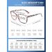CCVOO 4 Pack Blue Light Blocking Reading Glasses 1.5 - Anti Headache/Glare/Eye Strain Computer Eyeglasses for Women/Men - Light Black/Leopard/Clear Pink/Transparent - Buy Online on GoSupps.com
