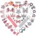 36PCS Baby Hair Clips for Girls | Hair Barrettes & Ties for Toddlers | Kids Accessories for Birthday & Christmas Gift - Buy Online on GoSupps.com