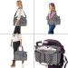 Bizcasa Baby Diaper Bag - 13 Pockets Portable Travel Handle Large Storage Space Includes Pacifier Bag - Gray - Buy Online on GoSupps.com