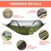 ELUTENG Camping Hammock with Mosquito Net - Lightweight 2 Person Pop-up Parachute Hammock for Outdoor Adventure - Buy Online on GoSupps.com