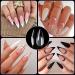 Noverlife 550PCS Full Cover Stiletto Gel Nail Tips Kit | Clear Sharp Mountain Peak False Nails | 11 Sizes Half Matte Press-On Fingernails for Mani-Pedi Nail Art - Buy Online on GoSupps.com