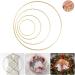 8 Pack Large Metal Floral Hoop Wreath Macrame Rings - Gold (6, 8, 10, 12) for Wedding Decor & DIY Crafts - Buy Online on GoSupps.com